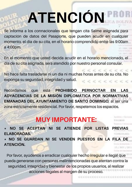 ATENCIÓN