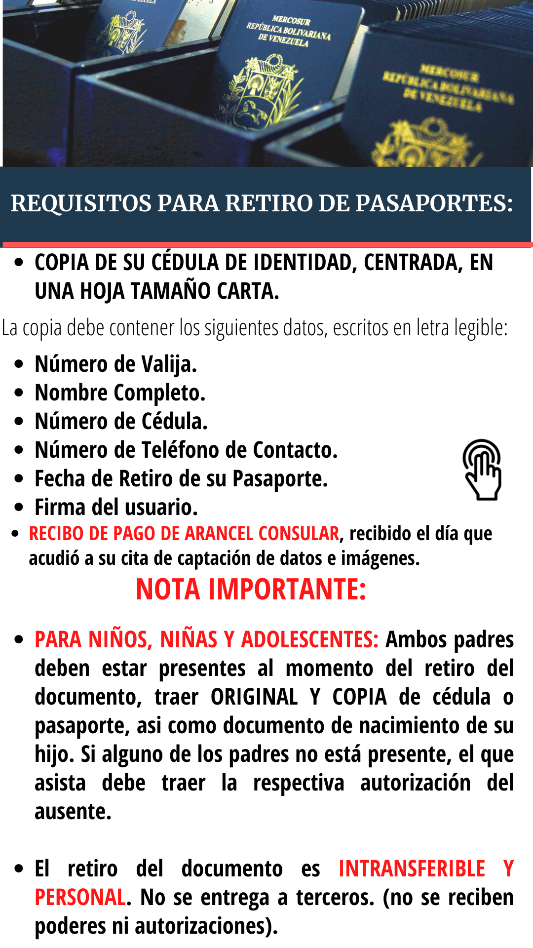 Requisitos Retiro Pasaporte Ene2022